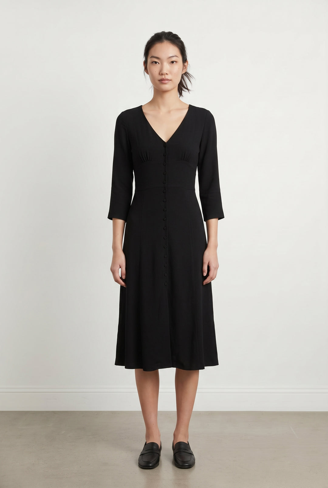 Robe Longue Noire - Taille M/38 de la marque Sézane | PARAD119379 - Vendu par Paradigme - Image 1