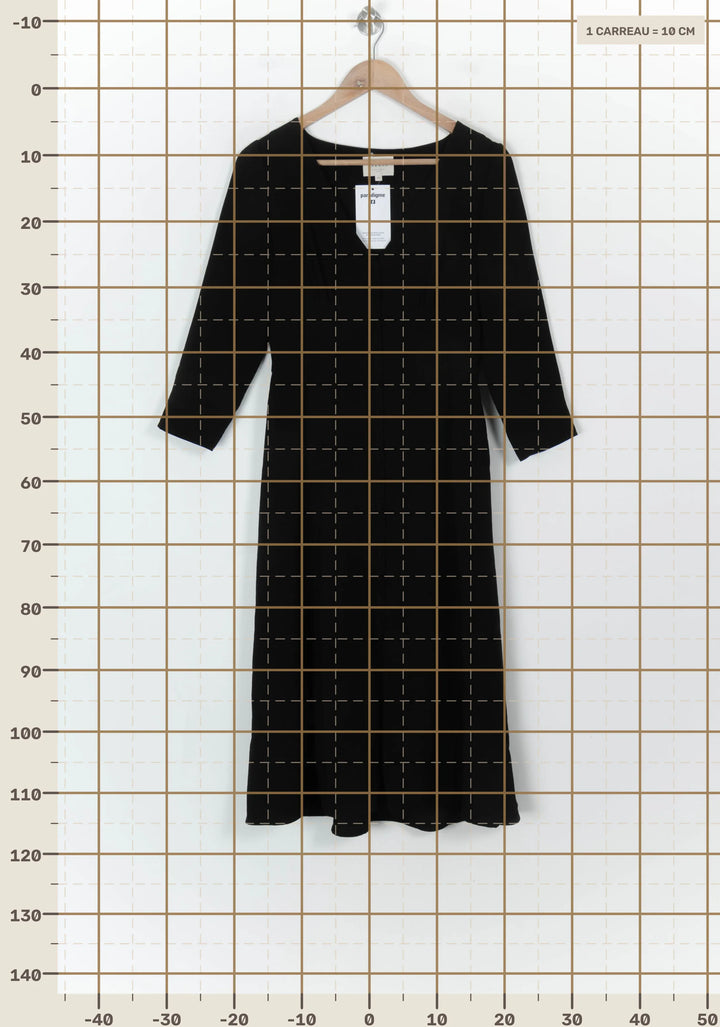 Robe Longue Noire - Taille M/38 de la marque Sézane | PARAD119379 - Vendu par Paradigme - Image 4