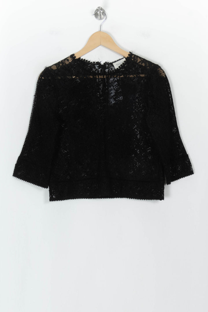 Blouse Noire - Taille M/38 de la marque Sézane | PARAD119380 - Vendu par Paradigme - Image 2