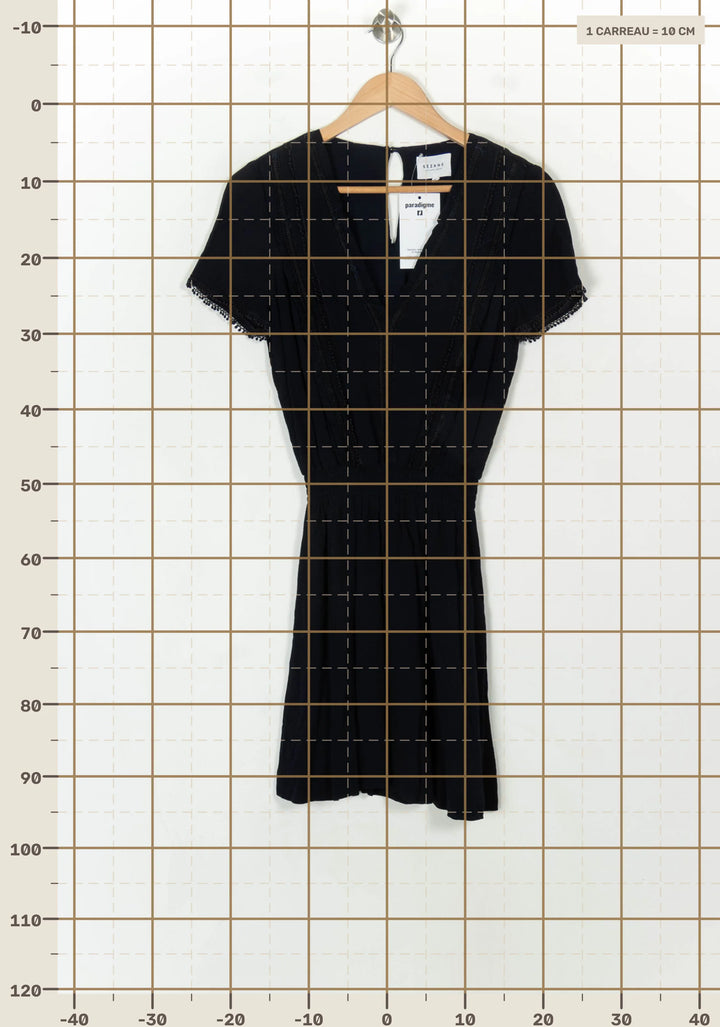 Robe Courte Bleue - Taille M/38 de la marque Sézane | PARAD119381 - Vendu par Paradigme - Image 4