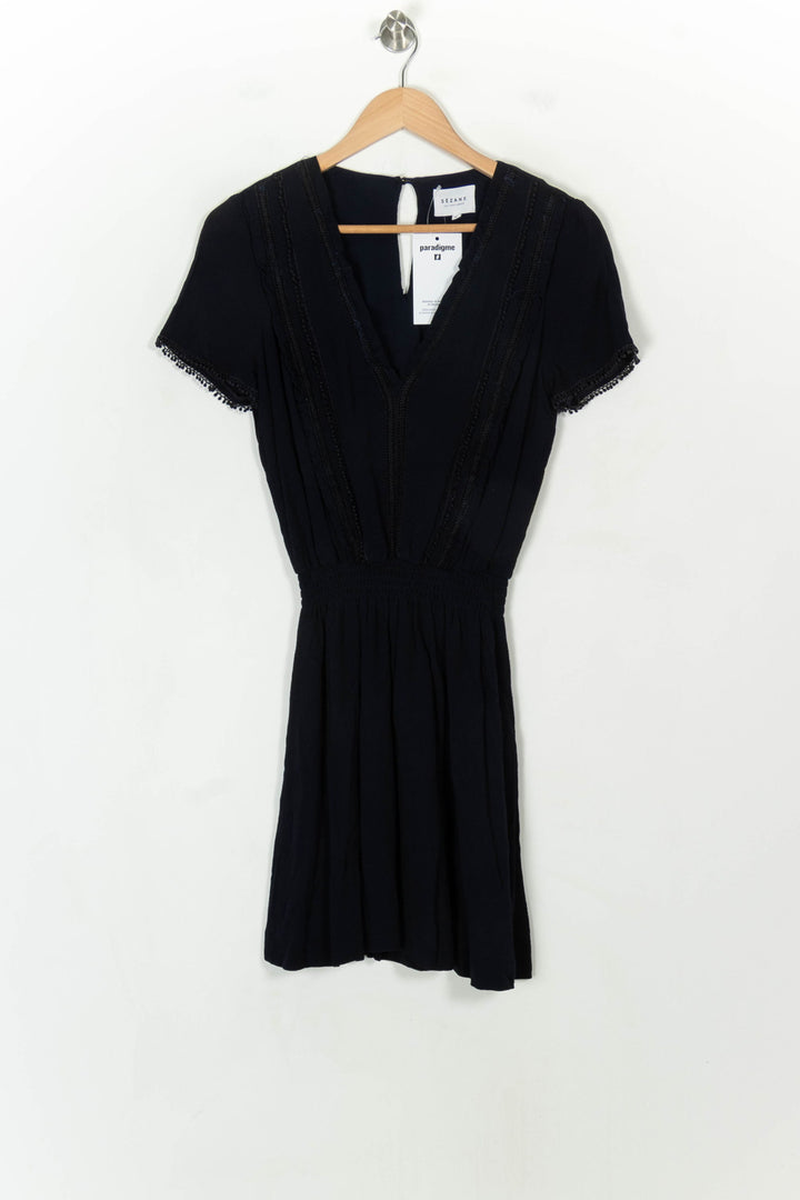 Robe Courte Bleue - Taille M/38 de la marque Sézane | PARAD119381 - Vendu par Paradigme - Image 2