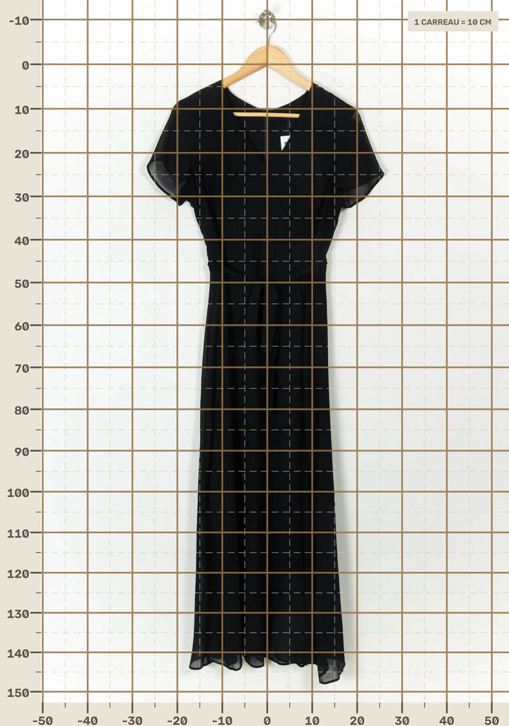Robe Longue Noire - Taille XXL/44 de la marque IKKS | PARAD119382 - Vendu par Paradigme - Image 4