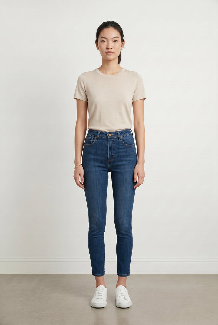 Jean Slim Bleu - Taille M/38 de la marque Sézane | PARAD119387 - Vendu par Paradigme - Image 1