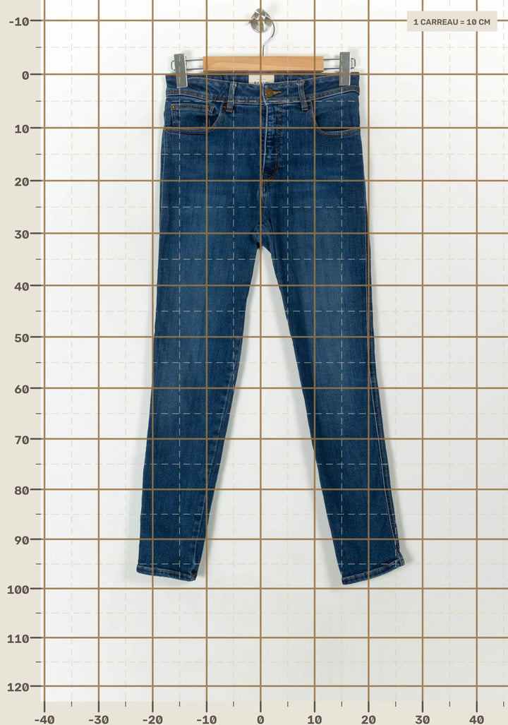 Jean Slim Bleu - Taille M/38 de la marque Sézane | PARAD119387 - Vendu par Paradigme - Image 4