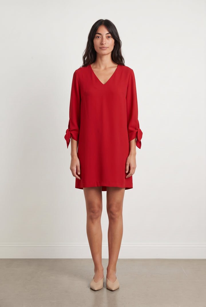 Robe Courte Rouge - Taille M/38 de la marque Tara Jarmon | PARAD119388 - Vendu par Paradigme - Image 1