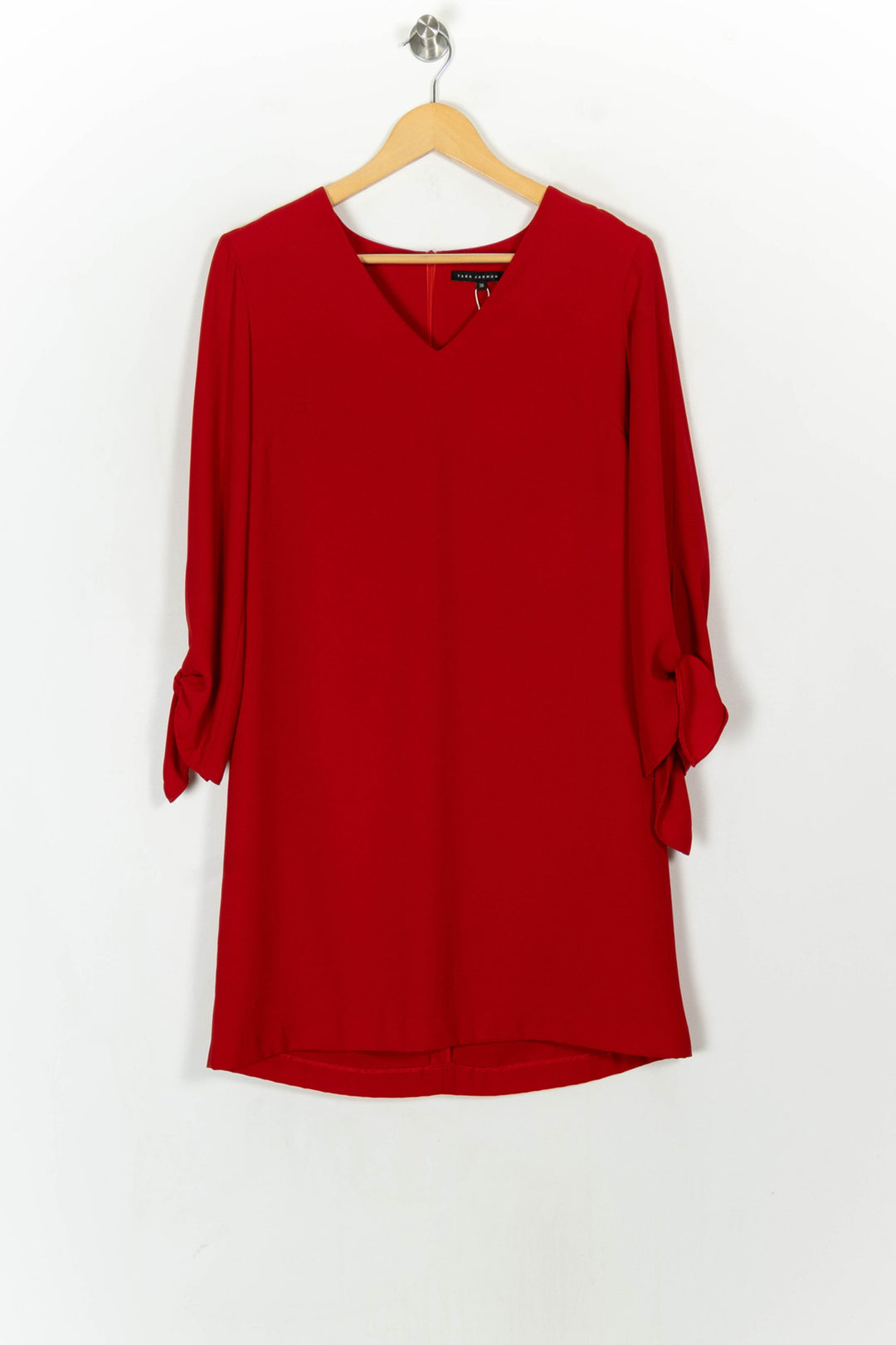 Robe Courte Rouge - Taille M/38 de la marque Tara Jarmon | PARAD119388 - Vendu par Paradigme - Image 2