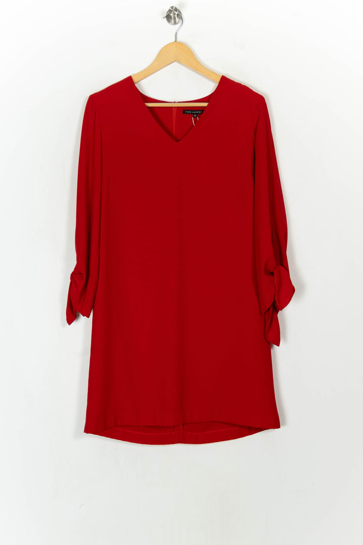 Robe Courte Rouge - Taille M/38 de la marque Tara Jarmon | PARAD119388 - Vendu par Paradigme - Image 2