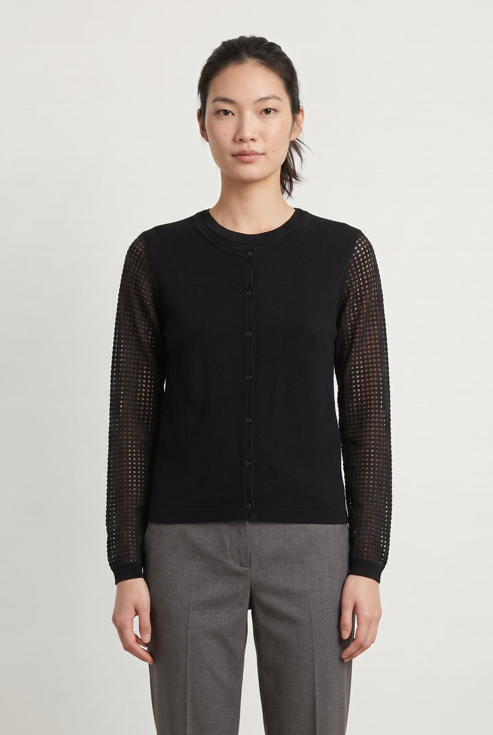 Cardigan Noir - Taille M/38 de la marque Gerard Darel | PARAD119389 - Vendu par Paradigme - Image 1