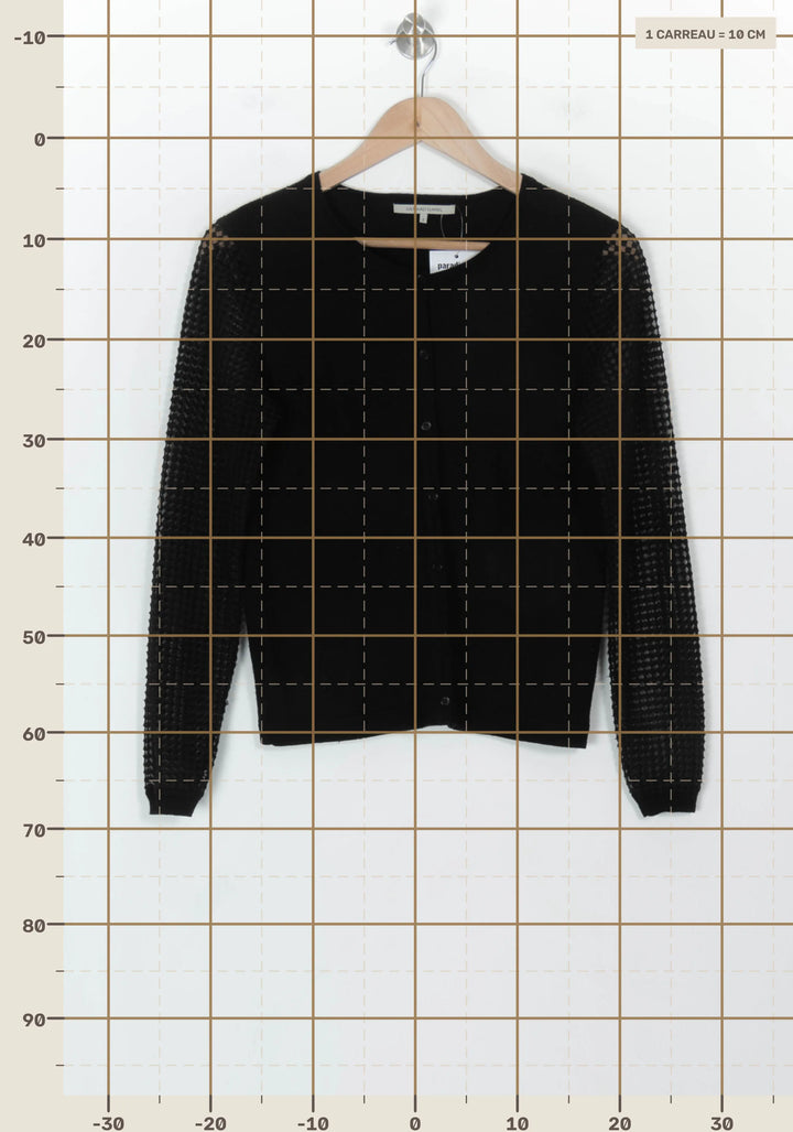 Cardigan Noir - Taille M/38 de la marque Gerard Darel | PARAD119389 - Vendu par Paradigme - Image 4