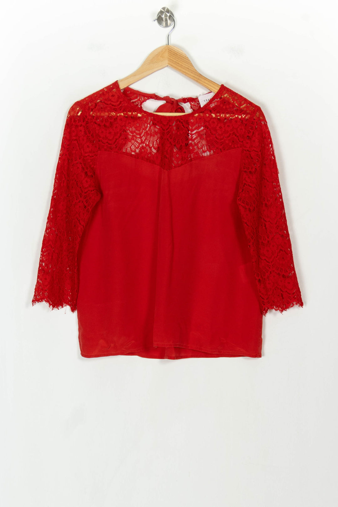 Blouse Rouge - Taille M/38 de la marque Sézane | PARAD119394 - Vendu par Paradigme - Image 2