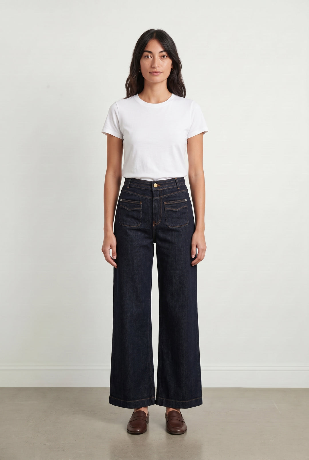 Jean Large Bleu - Taille XS/34 de la marque One Step | PARAD119401 - Vendu par Paradigme - Image 1