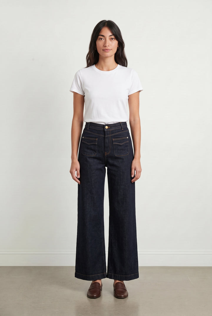 Jean Large Bleu - Taille XS/34 de la marque One Step | PARAD119401 - Vendu par Paradigme - Image 1
