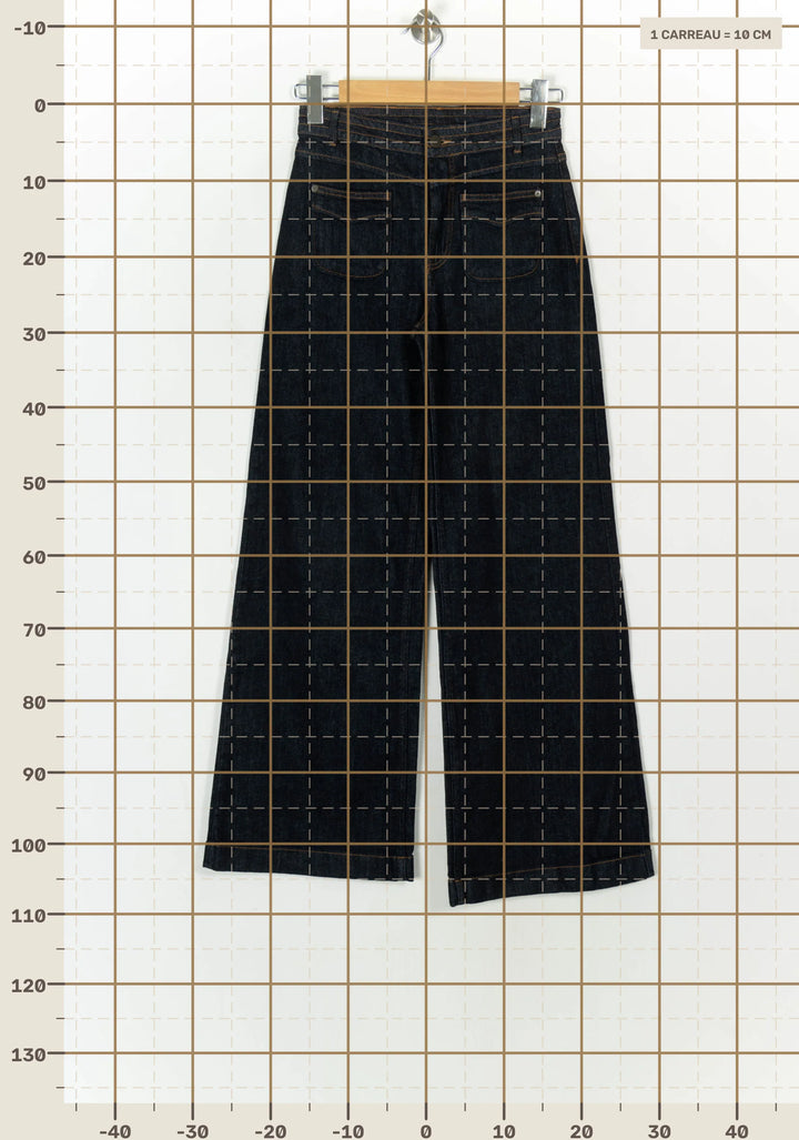 Jean Large Bleu - Taille XS/34 de la marque One Step | PARAD119401 - Vendu par Paradigme - Image 4