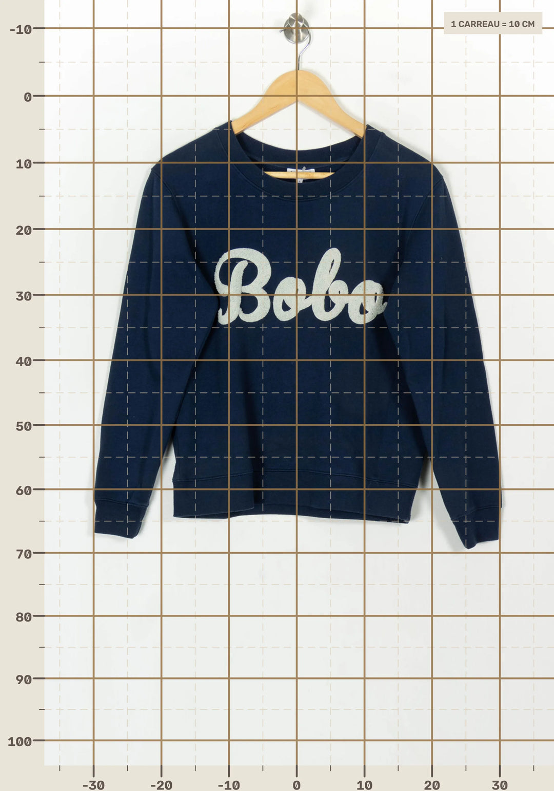 Sweat Bleu - Taille S/36 de la marque Claudie Pierlot | PARAD119404 - Vendu par Paradigme - Image 4