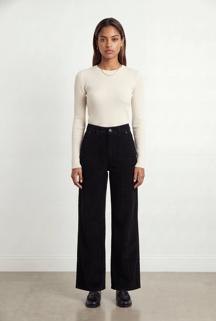 Pantalon Large Noir - Taille XS/34 de la marque Sud express | PARAD119405 - Vendu par Paradigme - Image 1