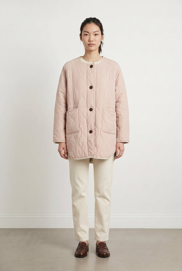 Manteau Matelassé Rose - Taille S/36 de la marque Bellerose | PARAD119406 - Vendu par Paradigme - Image 1