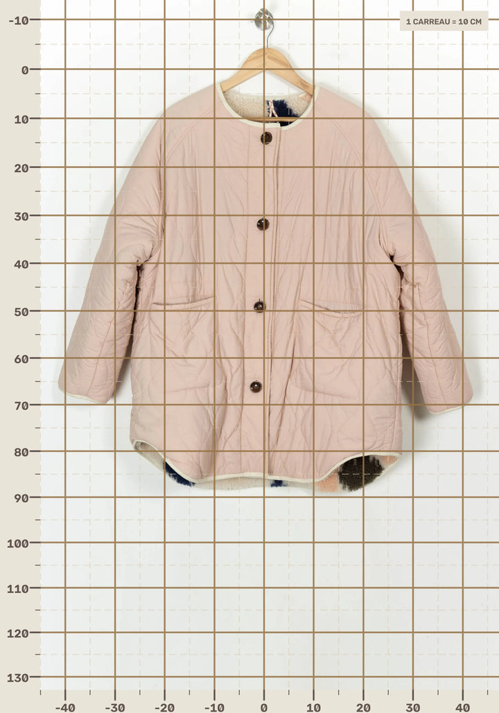 Manteau Matelassé Rose - Taille S/36 de la marque Bellerose | PARAD119406 - Vendu par Paradigme - Image 4