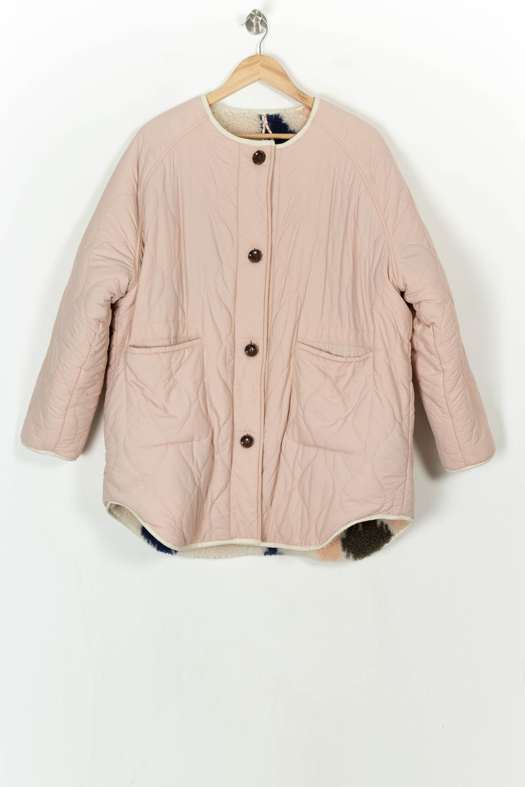 Manteau Matelassé Rose - Taille S/36 de la marque Bellerose | PARAD119406 - Vendu par Paradigme - Image 2