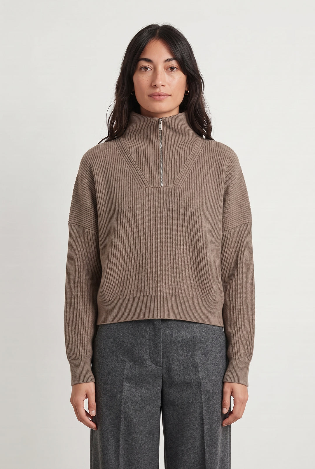 Pull Beige - Taille XS/34 de la marque IKKS | PARAD119408 - Vendu par Paradigme - Image 1