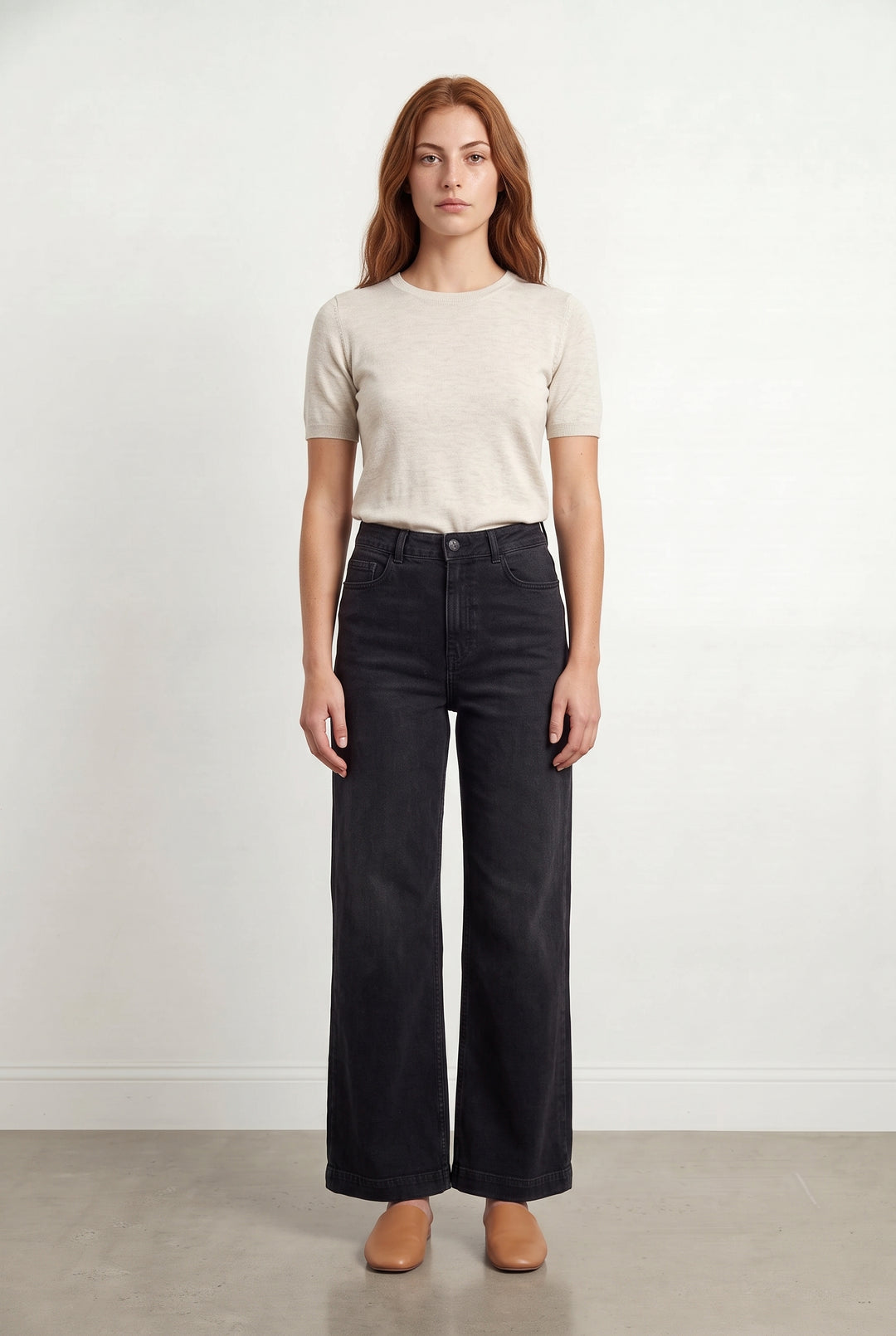 Jean Large Noir - Taille S/36 de la marque La Fée Maraboutée | PARAD119410 - Vendu par Paradigme - Image 1