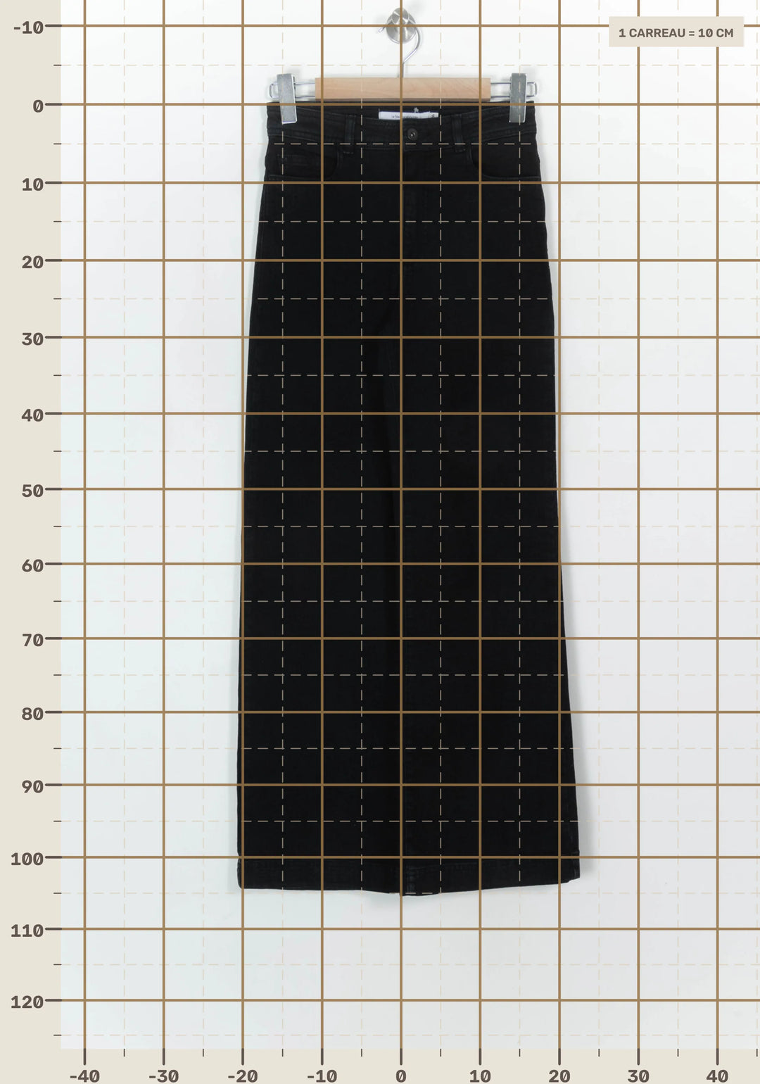 Jean Large Noir - Taille S/36 de la marque La Fée Maraboutée | PARAD119410 - Vendu par Paradigme - Image 4