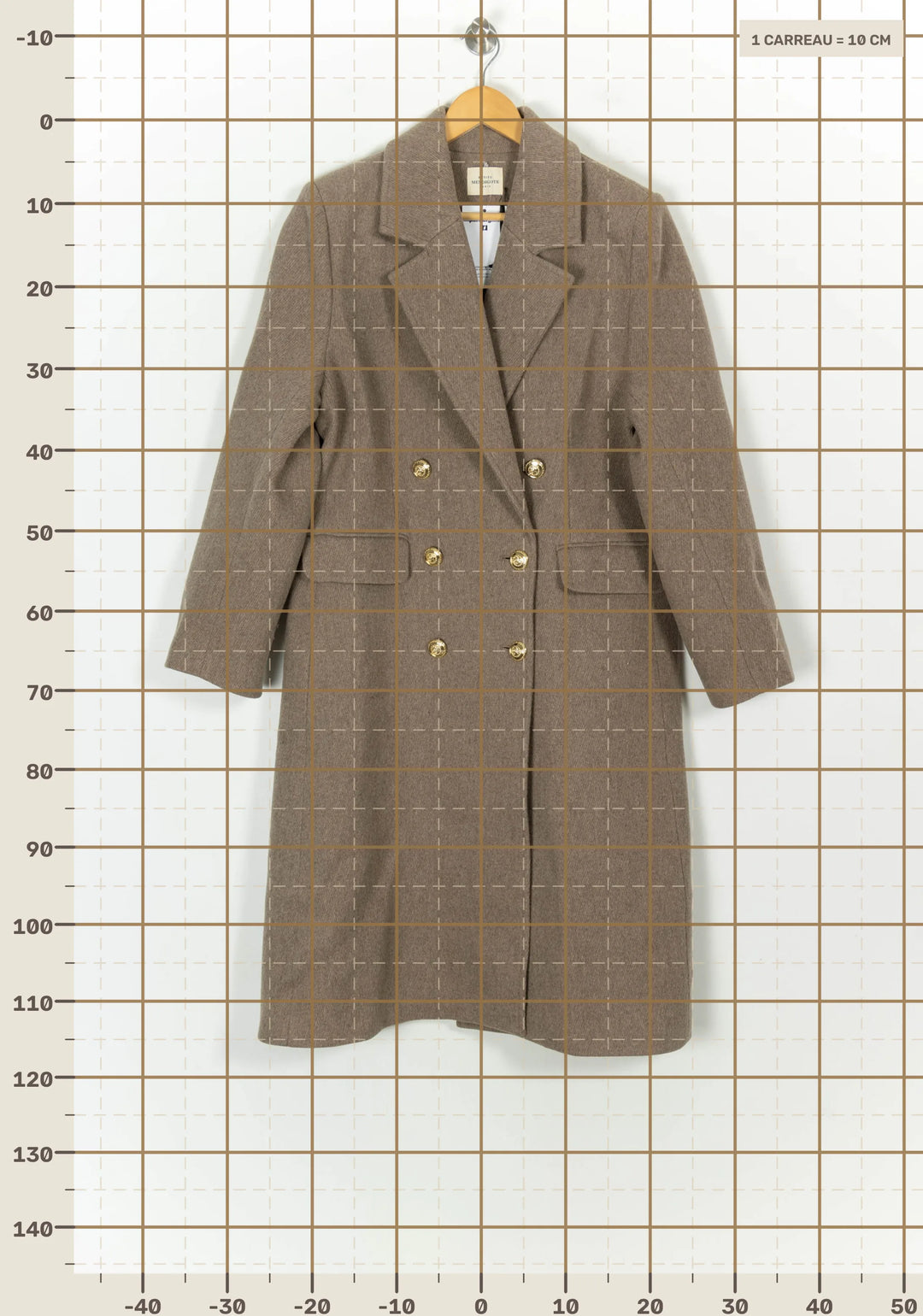 Manteau Long Beige - Taille L/40 de la marque Petite Mendigote | PARAD119433 - Vendu par Paradigme - Image 4