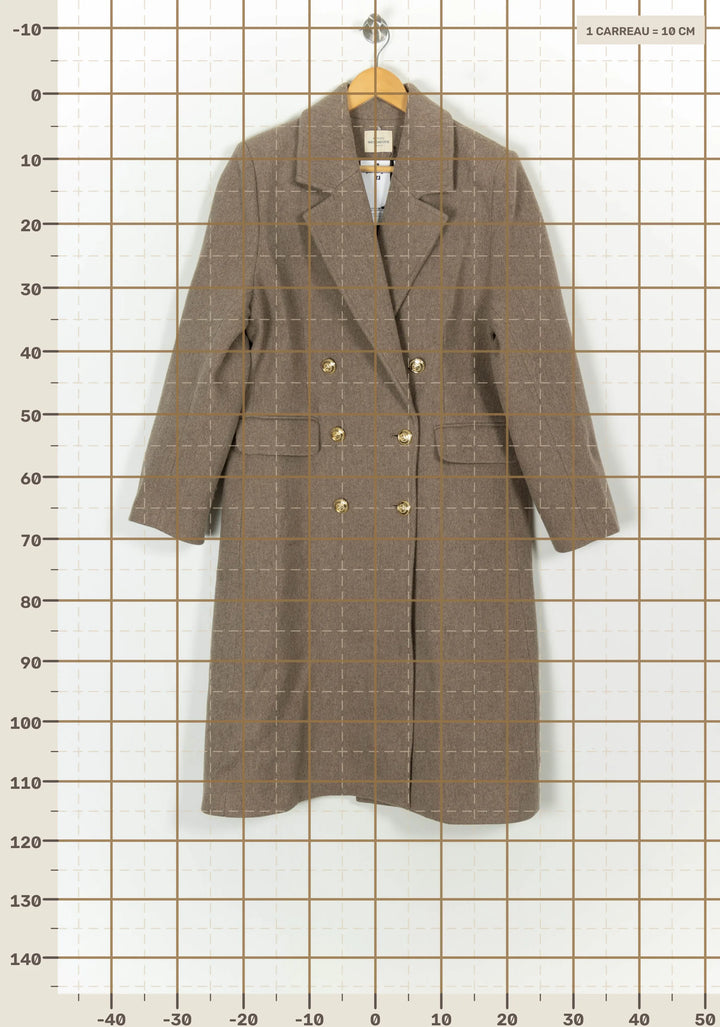 Manteau Long Beige - Taille L/40 de la marque Petite Mendigote | PARAD119433 - Vendu par Paradigme - Image 4