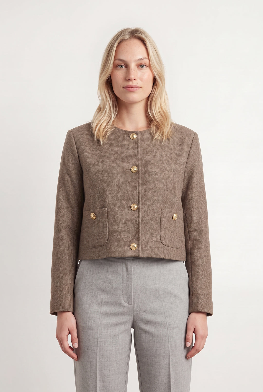 Veste Beige - Taille L/40 de la marque Petite Mendigote | PARAD119434 - Vendu par Paradigme - Image 1
