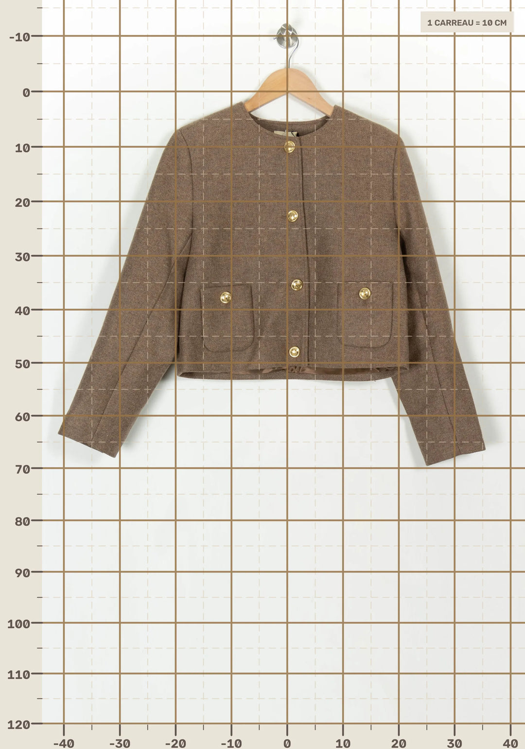 Veste Beige - Taille L/40 de la marque Petite Mendigote | PARAD119434 - Vendu par Paradigme - Image 4