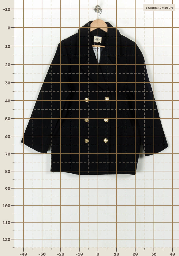 Caban Bleu - Taille L/40 de la marque Petite Mendigote | PARAD119435 - Vendu par Paradigme - Image 4