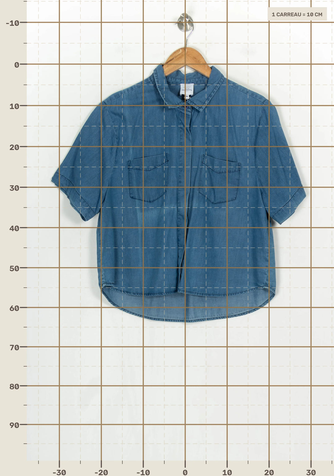 Chemise Bleue - Taille M/38 de la marque Petite Mendigote | PARAD119441 - Vendu par Paradigme - Image 4