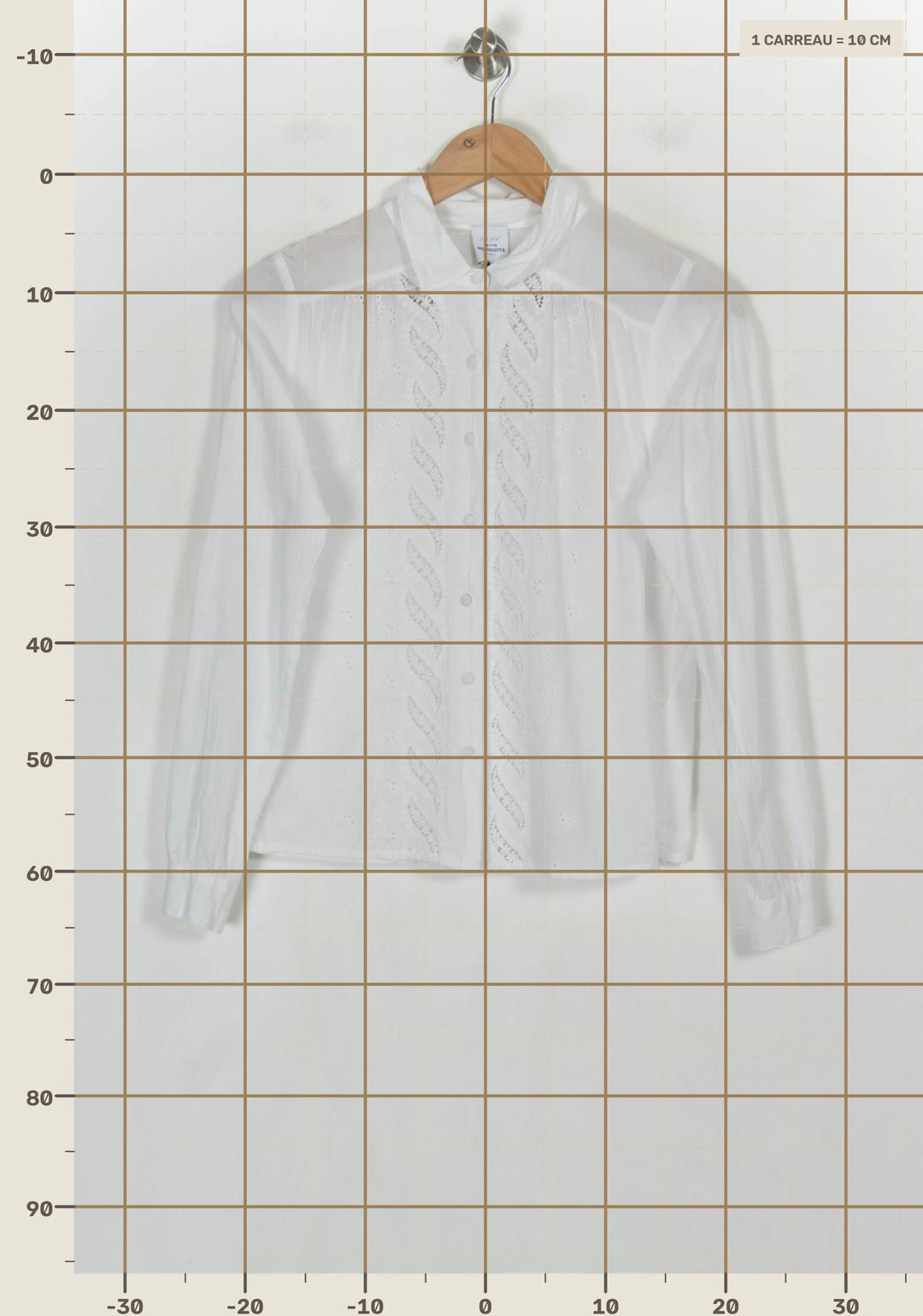 Chemise Blanche - Taille XS/34 de la marque Petite Mendigote | PARAD119445 - Vendu par Paradigme - Image 4