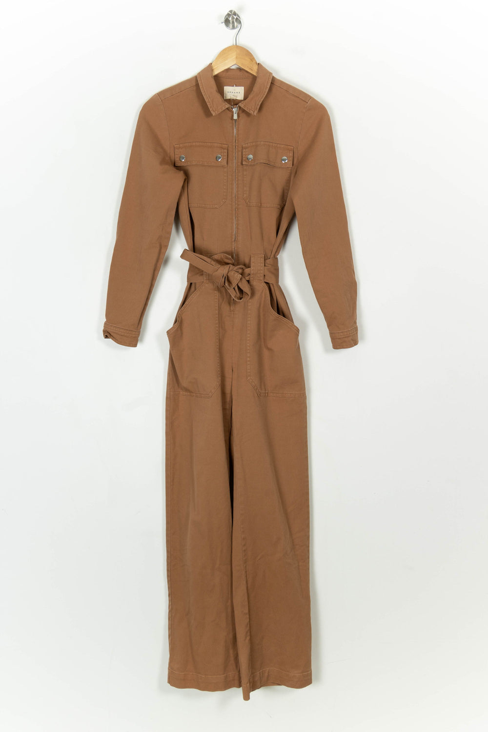 Combinaison Pantalon Marron - Taille S/36 de la marque Sézane | PARAD119450 - Vendu par Paradigme - Image 2