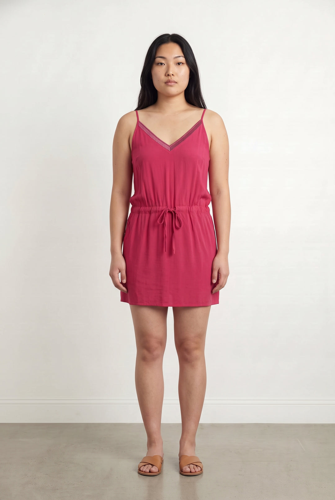 Robe Courte Rose - Taille L/40 de la marque Sud express | PARAD119452 - Vendu par Paradigme - Image 1