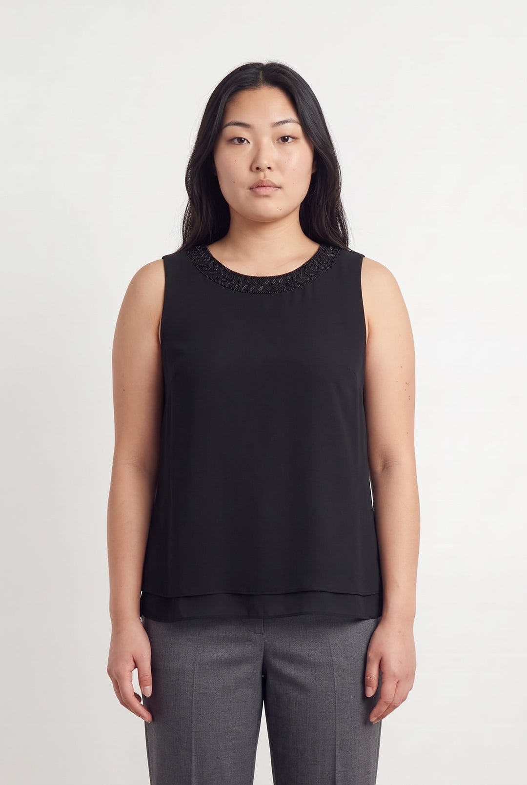Blouse Sans Manches Noire - Taille L/40 de la marque Sud express | PARAD119456 - Vendu par Paradigme - Image 1