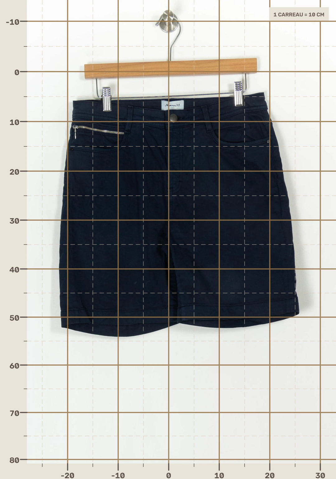 Short Bleu - Taille XL/42 de la marque Maison 123 | PARAD119458 - Vendu par Paradigme - Image 4