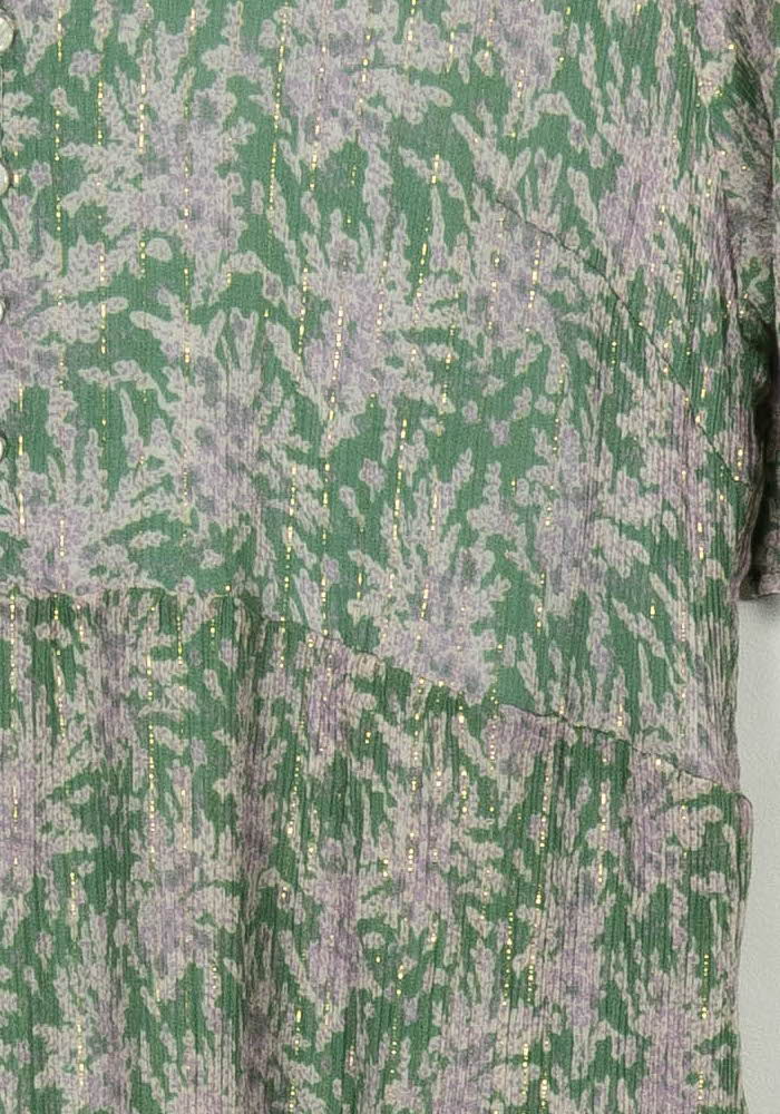 Robe Courte Verte et Lilas - Taille XL/42 de la marque Maison 123 | PARAD119459 - Vendu par Paradigme - Image 3