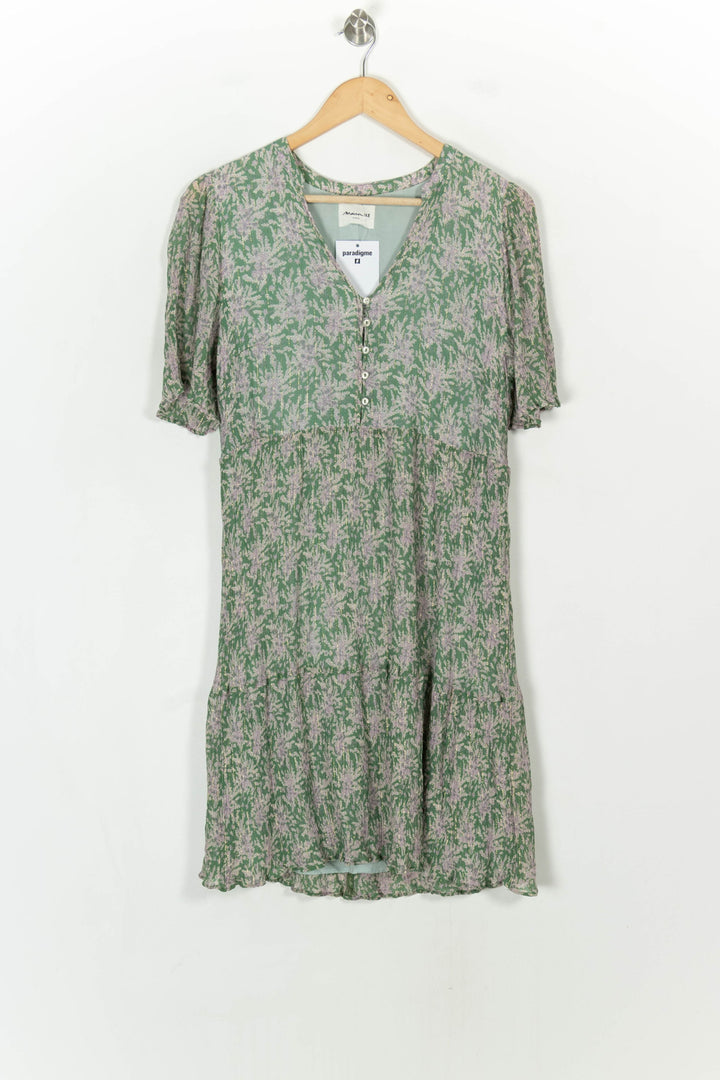 Robe Courte Verte et Lilas - Taille XL/42 de la marque Maison 123 | PARAD119459 - Vendu par Paradigme - Image 2