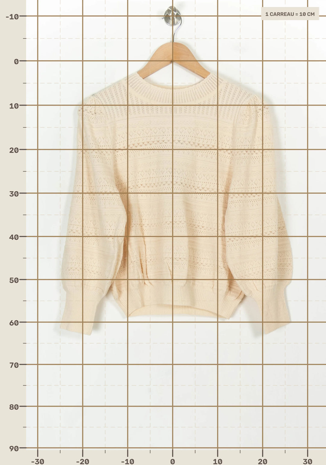 Pull Beige - Taille M/38 de la marque Petite Mendigote | PARAD119466 - Vendu par Paradigme - Image 4