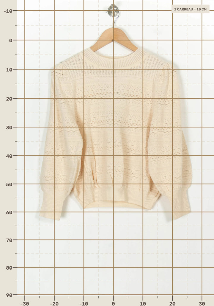 Pull Beige - Taille M/38 de la marque Petite Mendigote | PARAD119466 - Vendu par Paradigme - Image 4