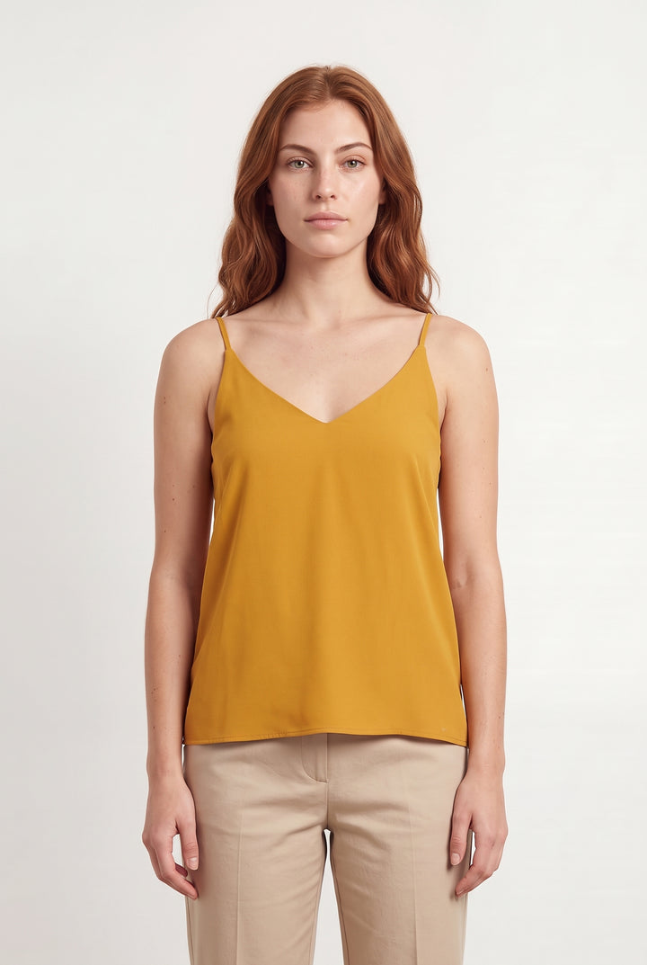 Débardeur Jaune - Taille S/36 de la marque Tara Jarmon | PARAD119467 - Vendu par Paradigme - Image 1
