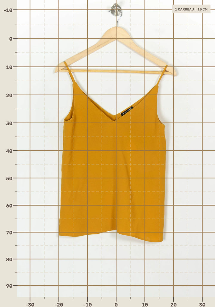 Débardeur Jaune - Taille S/36 de la marque Tara Jarmon | PARAD119467 - Vendu par Paradigme - Image 4