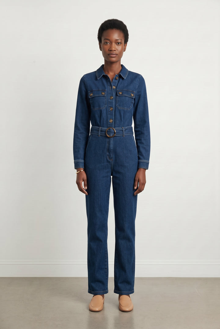 Combinaison Bleu - Taille M/38 de la marque Sézane | PARAD119468 - Vendu par Paradigme - Image 1