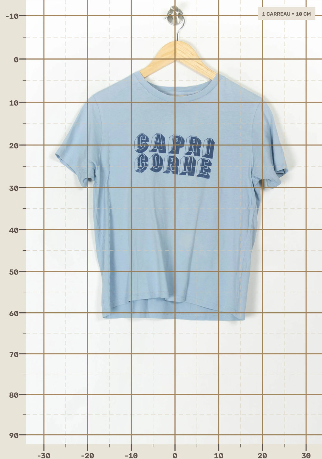 Tee-shirt Bleu - Taille XS/34 de la marque Sézane | PARAD119475 - Vendu par Paradigme - Image 4
