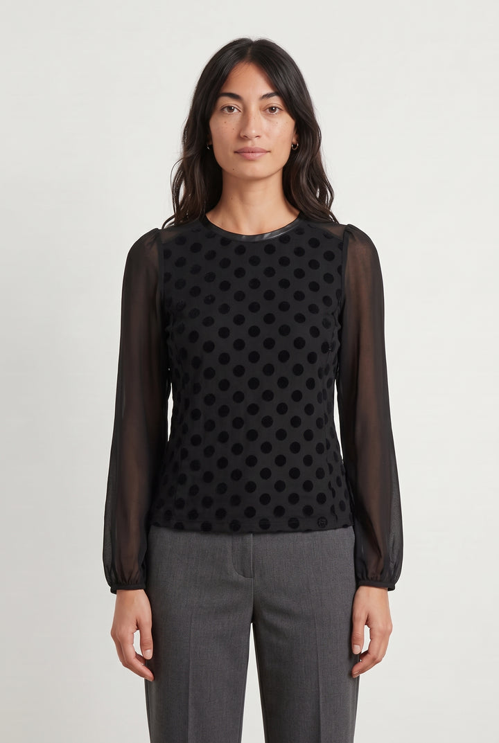 Blouse Noire - Taille S/36 de la marque Maje | PARAD119480 - Vendu par Paradigme - Image 1