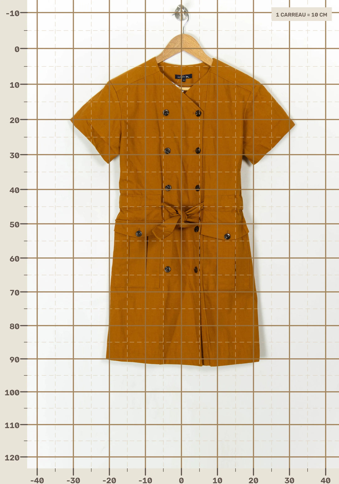 Robe Chemise Jaune - Taille XS/34 de la marque Soeur | PARAD119481 - Vendu par Paradigme - Image 4