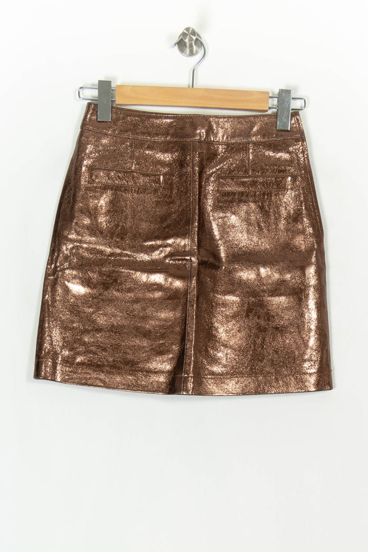 Jupe Marron - Taille XS/34 de la marque Petite Mendigote | PARAD119485 - Vendu par Paradigme - Image 2