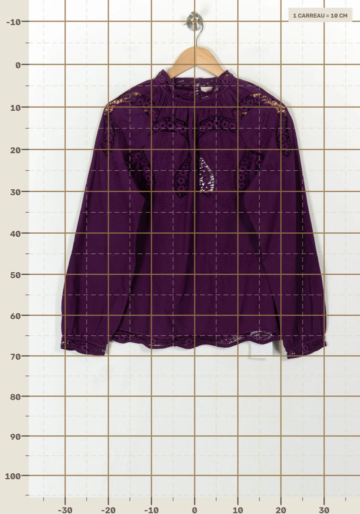 Blouse Violette - Taille XS/34 de la marque Petite Mendigote | PARAD119486 - Vendu par Paradigme - Image 4