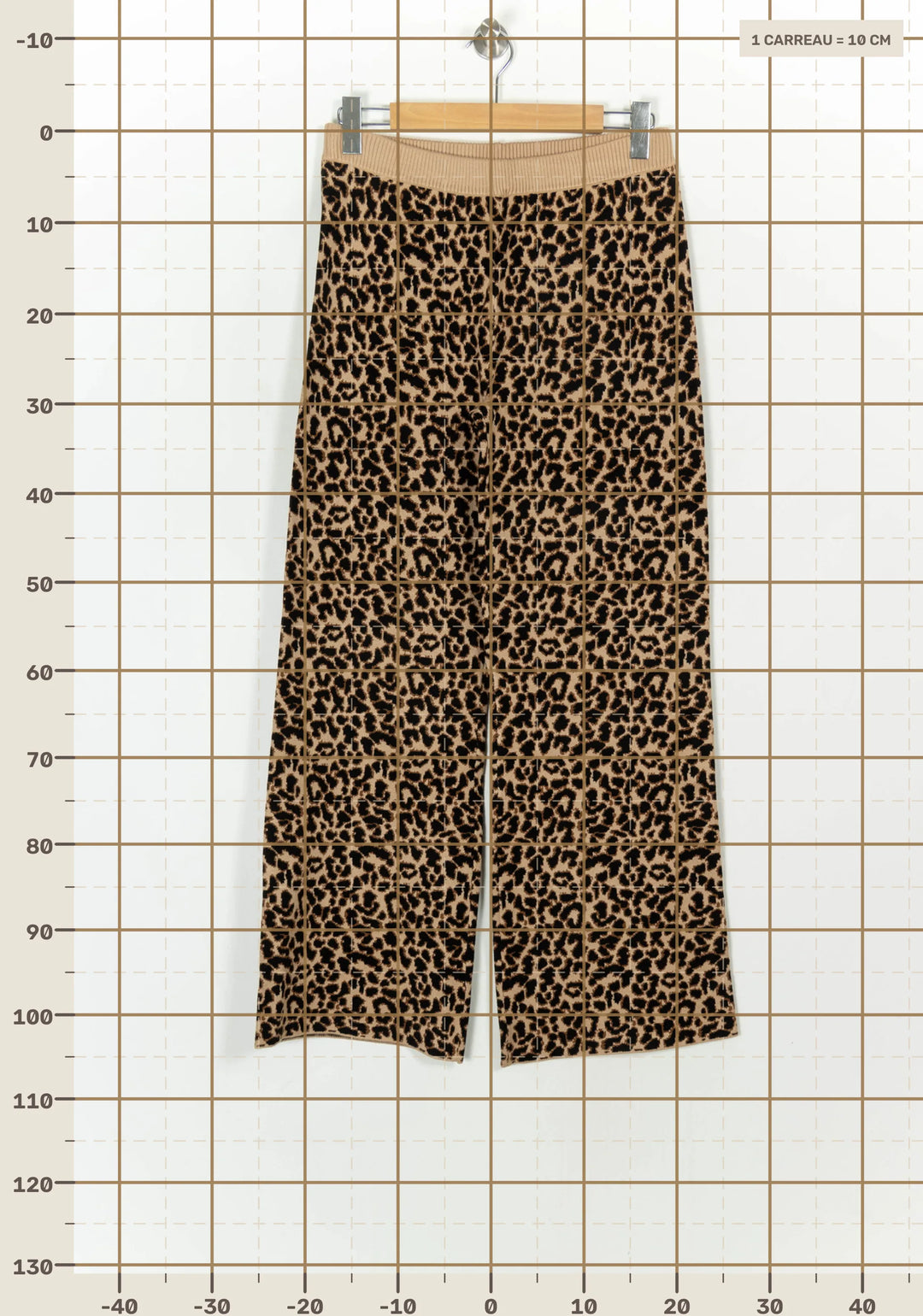 Pantalon Léopard Beige et Noir - Taille XL/42 de la marque Petite Mendigote | PARAD119492 - Vendu par Paradigme - Image 4