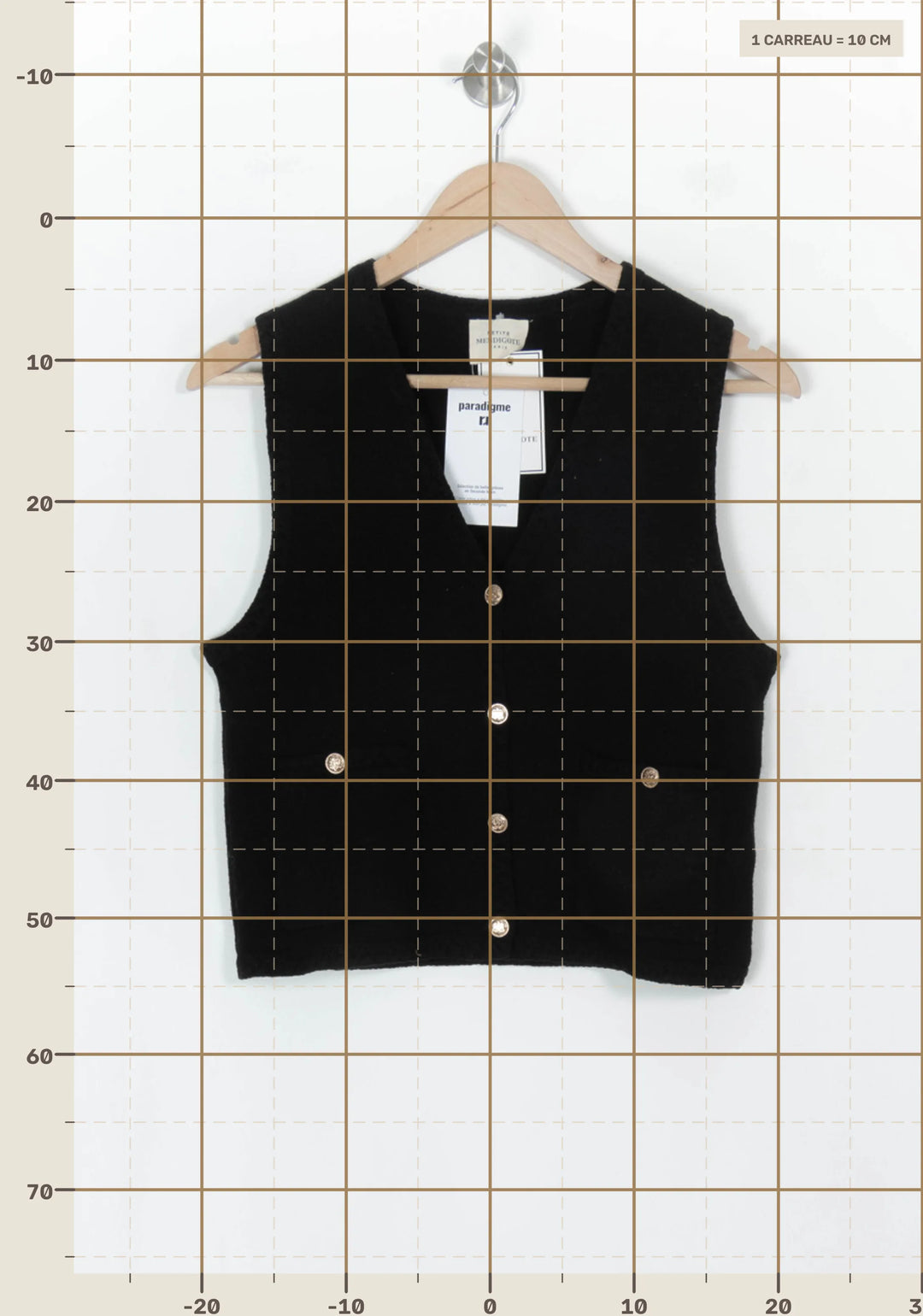 Gilet Noir - Taille S/36 de la marque Petite Mendigote | PARAD119495 - Vendu par Paradigme - Image 4